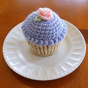 Purple Cupcake Pincushion